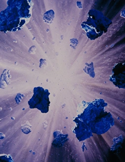 Artists impression of the interior of a comet Artists impression of the interior of a comet