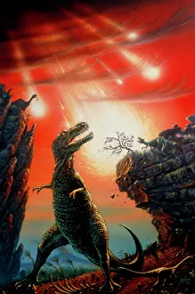 Artists impression of Tyrannosaurus rex Artists impression of Tyrannosaurus rex