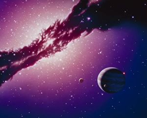 Artwork of the active Centaurus A galaxy Artwork of the active Centaurus A galaxy