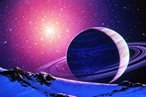 Artwork of a brown dwarf star Artwork of a brown dwarf star