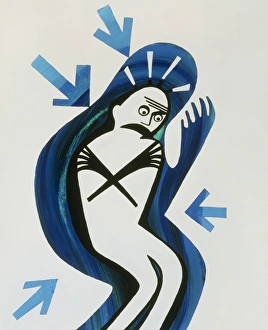 Artwork depicting a person with depression Artwork depicting a person with depression
