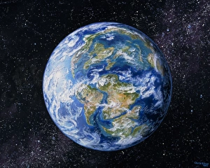 Artwork of the Earth 100 million years ago Artwork of the Earth 100 million years ago