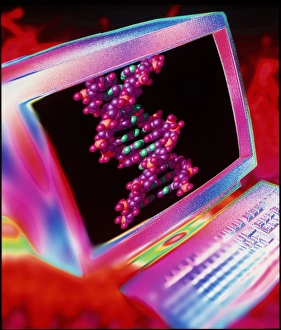 Artwork respresenting computer-aided DNA design Artwork respresenting computer-aided DNA design