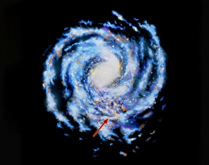 Artwork showing our galaxy the Milky Way Artwork showing our galaxy the Milky Way