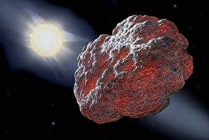 Space Art Illustrations Prints: Asteroid Icarus, artwork