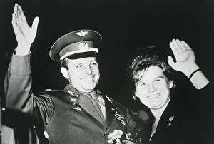 Astronauts Yuri Gagarin & Valentina Tereshkova Astronauts Yuri Gagarin & Valentina Tereshkova