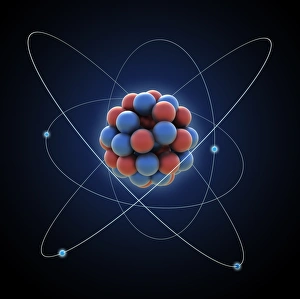 Images Dated 29th October 2012: Atom Print - Computer Artwork