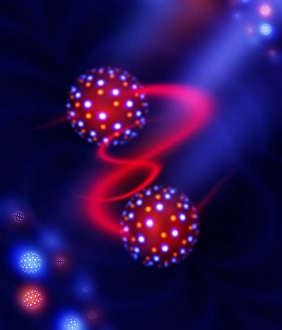 Subatomic Particles Prints: Atomic interactions, conceptual image C013 / 5595