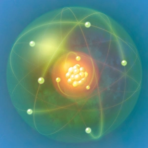 Atomic Structure Diagram Prints: Atomic structure, conceptual artwork