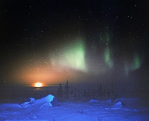 Aurora Borealis display over Manitoba, Canada Aurora Borealis display over Manitoba, Canada