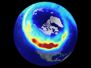 Solar Wind Effects Prints: Aurora from space