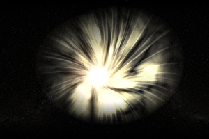 Black Hole Print, Computer Artwork