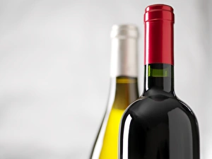 Red Wine Bottles Prints: Bottles of wine