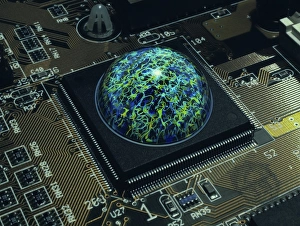 Prints of Brain on a chip Images Dated 2003 March: Brain on a chip Print
