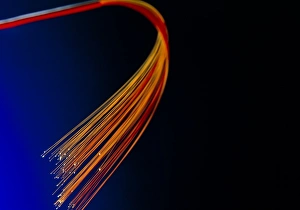 Bundle of optical fibres conducting light Bundle of optical fibres conducting light