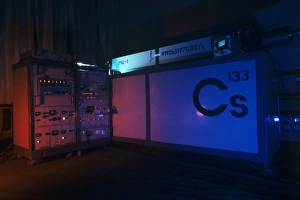 Caesium Clock Print, 07/01/1983