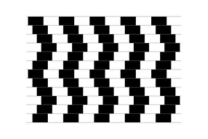 Cafe wall illusion Cafe wall illusion