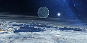 Planet Prints: Charon from Pluto Print