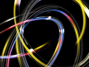 Computer Prints: Circles Abstract Computer Art Print