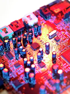 Computer Motherboard Prints: Circuit board