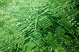Computer Circuit Board Prints: Circuit board, computer artwork