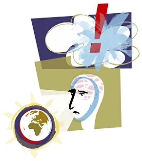 Images Dated 30th March 2012: Climate Concerns Print, a conceptual artwork