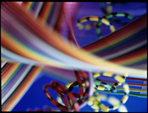 Images Dated 1999: Close-up Computer Wire Print