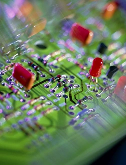 Close-up of an electronic circuit board Close-up of an electronic circuit board