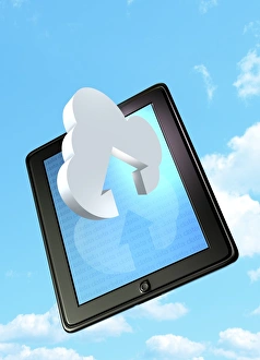 Cloud Computing Concept Prints: Cloud computing, conceptual artwork F006 / 9939