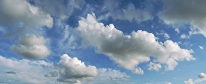 Sky With Clouds Prints: Clouds in blue sky