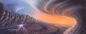 Planet Prints: Cloudscape on Jupiter Print
