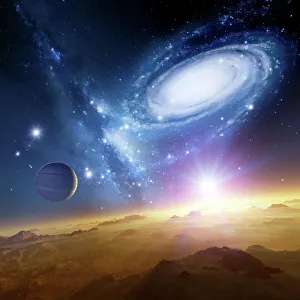 Colliding Galaxies Print