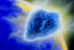 The collision between Earth & comet Swift-Tuttle The collision between Earth & comet Swift-Tuttle