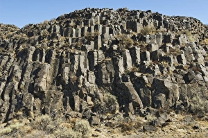 Basalt Column Formation Prints: Columnar basalt formation