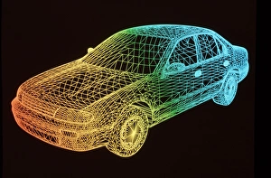 Computer-aided design of a car body Computer-aided design of a car body
