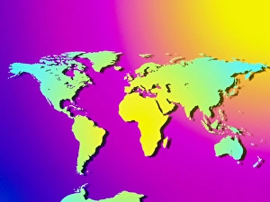Computer art of the Earth (Mercator projection) Computer art of the Earth (Mercator projection)