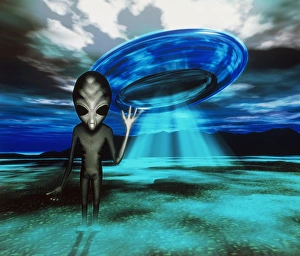Alien and UFO Print