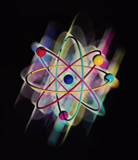 Images Dated 1996: Computer artwork of a beryllium atom Print