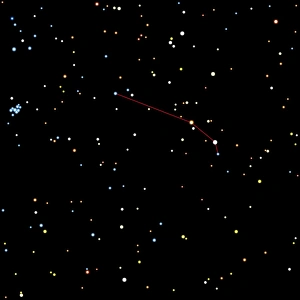 Computer artwork of the constellation of Aries Computer artwork of the constellation of Aries