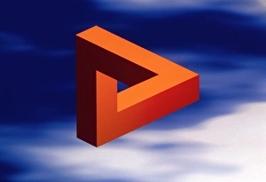 Computer artwork of an impossible triangle Computer artwork of an impossible triangle