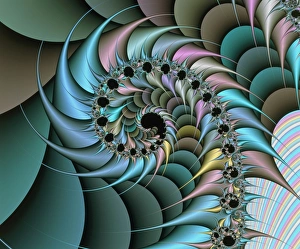 Computer-Generated Chaos Fractal Print