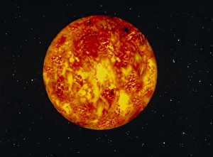Computer graphic of the Sun Computer graphic of the Sun