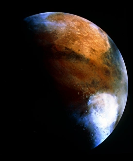 Science Astronomy Images Prints: Computer-mosaic image of Mars