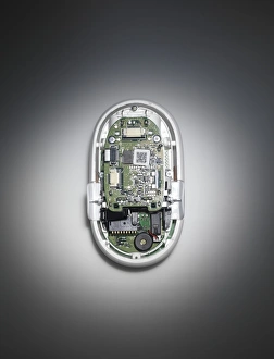 Computer Hardware Details Prints: Computer mouse interior