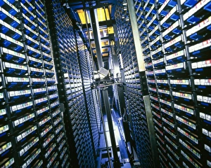 Images Dated 1999: Computer Tape Storage Robot Print
