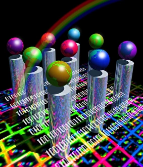 Conceptual image of the World Wide Web & Internet Conceptual image of the World Wide Web & Internet
