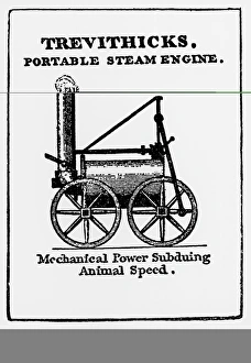 Contemporary poster for first passenger locomotive Contemporary poster for first passenger locomotive