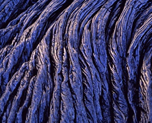 Pahoehoe Lava Prints: Cooled lava