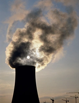 Cooling towers at Sellafield nuclear power plant Cooling towers at Sellafield nuclear power plant