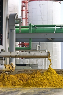 Distillers Grain at a Corn Ethanol Plant Print